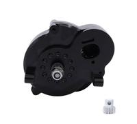 Caja de Cambios de transmisión CNC de Fit Universal con Engranaje de Motor Compatible con 1/12 MN128 MN86 MN86K MN86KS G500 RC Rock Crawler Actualad(Black)