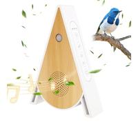 Caja de canto de pájaros, detector de movimiento de canto de pájaros, caja de ruidos naturales con detector de movimiento, agujero de gancho y temporizador, caja triangular para baño, spa, oficina