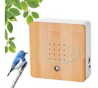 Caja de canto de pájaros, detector de movimiento y soporte de pared con sonido natural para baño