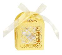 Caja de caramelos de papel perlado para boda, decoración de fiesta de cumpleaños, regalo de caramelos