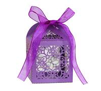 Caja de caramelos de papel perlado para boda, decoración de fiesta de cumpleaños, regalo de caramelos