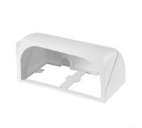 Caja de carcasa impermeable de doble enchufe de formato 86 para tomas de corriente externas en entornos exteriores húmedos o húmedos (blanco)