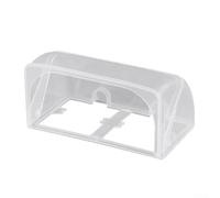 Caja de carcasa impermeable de doble enchufe de formato 86 para tomas de corriente externas en entornos exteriores húmedos o húmedos (transparente)