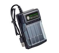 Caja de Carga de batería alcalina Avanzada de 1, 5 V con Reciclaje eficaz de batería Conservación del Medio Ambiente Estuche de Carga de electrónica de Consumo, Black