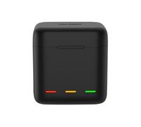 Caja de carga rápida de 3 ranuras para baterías de cámara deportiva con ranuras Type-C y TF