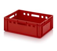 Caja de carne E2 60 x 40 x 20 Metzger Caja Euro Carne Caja Color Rojo Incluye ZOLLSTOCK "