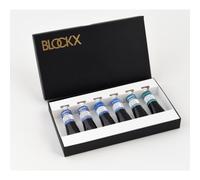 Caja de cartón de 6 tubos 15 ml de acuarela, surtido Cobalts (452/455/453/451/456/463)