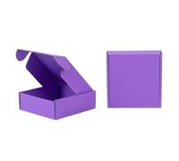 Caja de cartón empaquetada Express, regalos ropa, paquete cosméticos, caja 10 Uds., cajas plegables papel corrugado Triple capa para San Valentín(Color11,15x15x5cm)