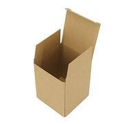 Caja de Carton para Empaquetar o Guardar Cosas，Medida 10x10x13cm y de Color Kraft. (50)