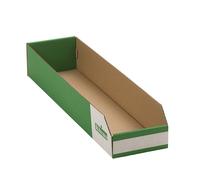 Caja de cartón para estanterías, de una capa y plegable UE 50 unid.