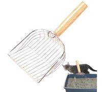 Caja de, Cat Box Box Scooper | No doblan el tamiz de Servicio Pesado | Catada de Gato de Metal para una Caja de para Caca de Caca Antiadherente Sifter Sifter con Gancho