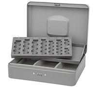 Caja de caudales con portamonedas gris con Cierre de código numérico 300x240x90mm