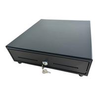 Cajón Portamonedas HS-330A 33x36cm 4 Billetes 8 Monedas RJ12 24V Negro