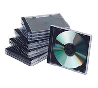 Caja DE CD Q-Connect -con Interior Negro -Pack DE 10 Unidades