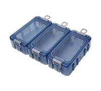 Caja de cebo de , almacenamiento de aparejos de - Funda impermeable a prueba de golpes para aparejos con tira de sellado de silicona - Caja de para suministros de nocturna