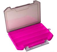 Caja de cebo de una sola cara para pesca en agua dulce y salada con interior de 4 rejillas para sujetar señuelos, ganchos, moscas y cebos giratorios (H1014D)