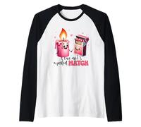 Caja de cerillas de Velas Kawaii Somos una combinación Camiseta Manga Raglan