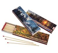 Caja de cerillas largas para chimenea, con 40 unidades. longitud de la cerilla 19 cm aprox