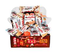 Caja de chocolates para regalar, Regalo original para cumpleaños niños pareja, Kinder Bueno Chocolate Blanco, Happy Hippo, Kinder Joy, Nutella, Pack para navidad, Caja resistente