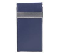 Caja de Cigarrillos de Acero Inoxidable con Capacidad para 20 Cigarrillos Delgados, Funda Magnética con Tapa para Cigarrillos para Hombres Y Mujeres(Azul) Cigarettecase