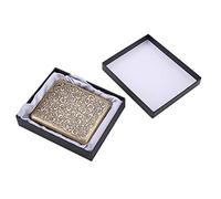 Caja de Cigarrillos de Metal Retro, Caja de Cigarrillos de Metal de Bronce Retro para 20 Piezas Cigarrillos Tabaco, Clip de Resorte de Doble Cara Almacenamiento de Cigarrillos(Flor de la fortuna)