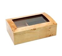 Caja de cigarros Caja humidificadora de puros, caja madera cedro con humidificador, dispositivo almacenamiento cigarrillos vidrio viaje, hasta 75, regalo for amigos