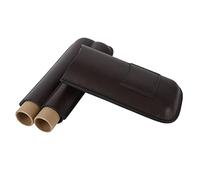 Caja de cigarros, humidores de Viajes de Moda para cigarros, Bolsillo de Viaje de Cuero con Cortador para 2 cigarros Ajustables, Caja de Regalos de cigarros para Amantes de los