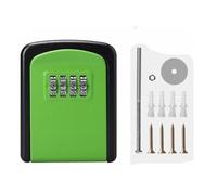 Caja de clave con contraseña, caja seguridad for llaves resistente a la intemperie, adecuada for el hogar, fábrica, empresa decoración, regalo almacenamiento claves for sitio construcción(Green)