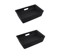 Caja de coche Caja de almacenamiento para debajo del asiento para Tesla para Model Y 2021, organizador alta capacidad, cajón, soporte para interior automóvil(2)