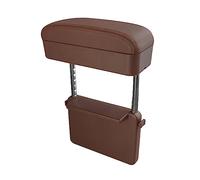 Caja de coche Reposabrazos de consola central para coche, diseño, organizador espacio para asientos, caja reposabrazos universal para, soporte codo ajustable(Marrón)
