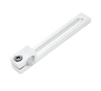 Caja de cojinete de aleación de aluminio Soporte deslizante, eje guía de aleación aluminio, soporte fijo, asiento del rodamiento(Grey,16-40mm)