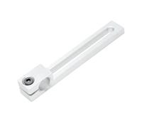 Caja de cojinete de aleación de aluminio Soporte deslizante, eje guía de aleación de aluminio, soporte fijo, posicionamiento del asiento del rodamiento(Grey,16-40mm)