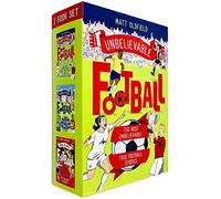 Caja de colección de 3 libros de Historias reales de fútbol increíble de Matt Oldfield