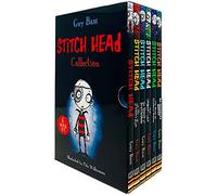 Caja de colección de libros 1 a 6 de la serie Stitch Head de Guy Bass (Stitch Head, Pirate's Eye, Ghost of Grotteskew, Spider's Lair, Beast of Grubbers Nubbin y Monster Hunter)