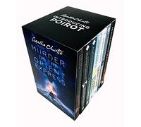 Caja de colección de libros de la serie 7 de Agatha Christie Poirot (Asesinato en el Orient Express, Muerte en el Nilo, El misterioso asunto de Styles, Después del funeral y más)