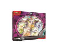 Caja De Colección Premium Tera Team De Pokemon TCG 9 Boosters Y 5 EX Foils