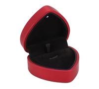 Caja de collar de luz LED, colgante en forma de corazón, cajas de regalo, forro de terciopelo, accesorios de exhibición de mostrador de joyería para solicitud de boda, (rojo)