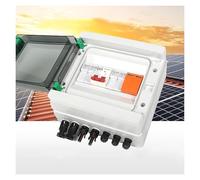 Caja de combinador fotovolta, 500V 63A 2 in 1 out 2 String PV DC Isolation Switch Outdoor Waterproof Solar Combiner Box for Solar Panel System
