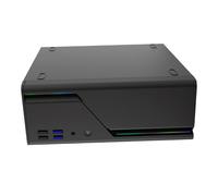 Caja de computadora de escritorio en miniatura de acero resistente, portátil, ajuste en mochilas, montaje vertical horizontal para estaciones de trabajo