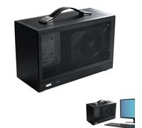 Caja de computadora portátil ITX: Mini chasis de Aluminio, diseño Compacto y, Estructura Duradera de Marco Abierto, fácil de Transportar | Juegos de PC pequeños para Viajes, configuración de o