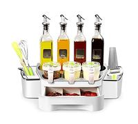 Caja de condimento cocina caja vidrio olla conjunto la combinación multifunción(10 piece set)