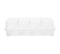 Caja de Condimentos Transparente Cuatro en Uno y Tapas
