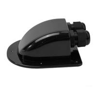 Caja de conexión de prensaestopas solar de 2 vías ABS fotovoltaico conector para RV panel solar entrada de cable en techo o cubierta de yate, se adapta a cables de 2,-6 mm² (negro)