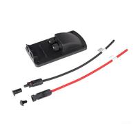 Caja de conexión de RV fotovoltaica con diseño de agujero doble con ojal de cable solar, material ABS con clasificación impermeable IP68 para cableado eficiente del panel solar