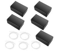 Caja de Conexión Para Electrónica, 5 Piezas ABS Caja de Derivación Impermeable, 58 x 83 x 34 mm Cajas de Proyectos de Carcasa, para Eléctricos, Comunicaciones
