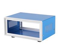 caja de conexiones bricolaje de metal 170 * 130 * 80mm,Gabinete de caso de proyecto de caja electrónica Azul, para interiores eléctricos, comunicaciones,equipos contra incendios, etc.