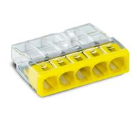 Caja de conexiones compacta WAGO 2273-205, amarilla (100 piezas)