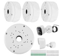 Caja de conexiones de cámara de 4 unidades: caja de conexiones impermeable para cámara de vigilancia, caja de derivación para cámara de vigilancia bala, caja de conexiones de plástico ABS, caja de