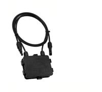 Caja de conexiones de panel solar con clasificación IP67 para sistemas fotovoltaicos, 180 W - 300 W, cable 12 AWG, CC 1-5 A, carcasa de fibra de carbono negra, uso en interiores y exteriores