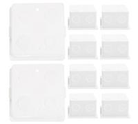 Caja de Conexiones de Pared Tipo 86 de Pvc Blanco 10 Piezas Color Estructura Estable y Práctica Color para Instalación Oculta en Proyectos Eléctricos
